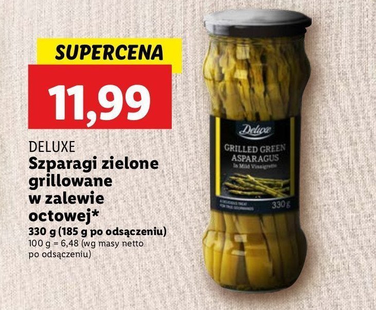 Szparagi zielone grillowane Deluxe promocja