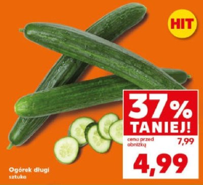 Ogórek długi sztuka promocja w Kaufland
