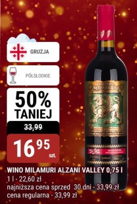 Wino Milamuri Alzani Valley 0,75 l promocja w bi1