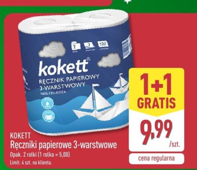 Ręcznik papierowy 3-warstwowy promocja w Aldi