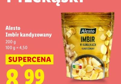 Imbir kandyzowany promocja w Lidl