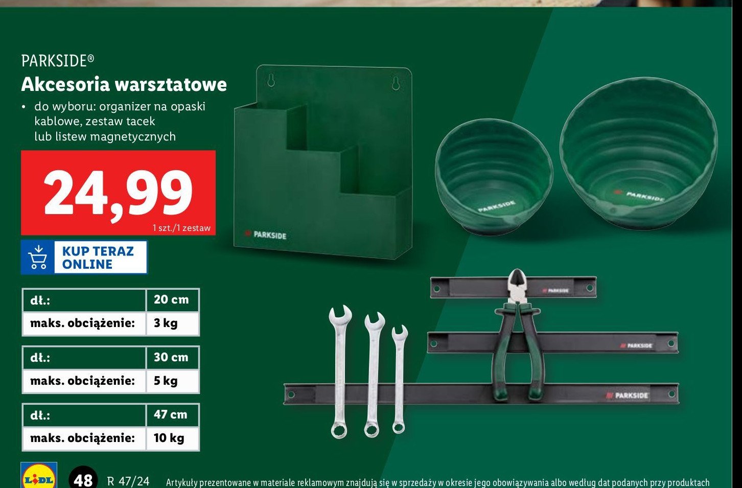 Tacka magnetyczna Parkside promocja w Lidl