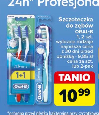 Szczoteczka do zębow Oral-b 3d white promocja