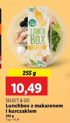 Lunchbox z makaronem i kurczakiem Select & go promocja
