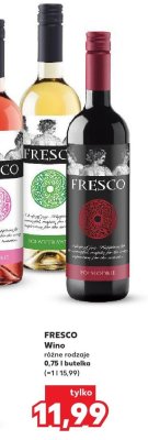 Wino FRESCO różne rodzaje promocja w Kaufland