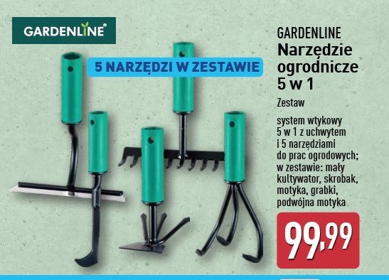 Narzędzia ogrodowe GARDEN LINE promocja w Aldi