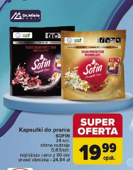 Kapsułki do prania color protection SOFIN COMPLETE CARE promocja