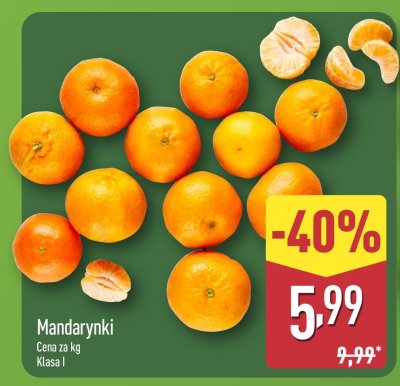 Mandarynki bio Bio organic promocja w Aldi