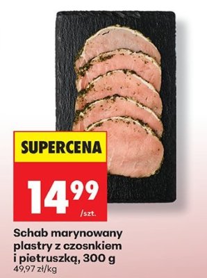 Schab marynowany plastry z czosnkiem i pietruszką Kraina Mięs promocja w Biedronka