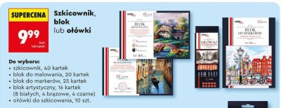 Ołówki do szkicowania 10 sztuk promocja w Biedronka