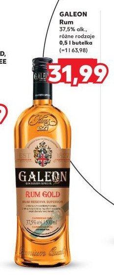 Rum Galeon gold promocja w Kaufland