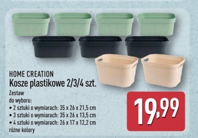 Kosze plastikowe 2/3/4 szt. promocja w Aldi