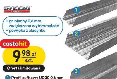 Profil sufitowy UD30 0.6 mm promocja w Castorama