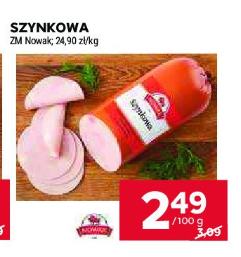 Szynkowa Nowak promocja