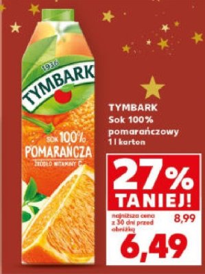 Sok 100% pomarańczowy 1 l  promocja w Kaufland