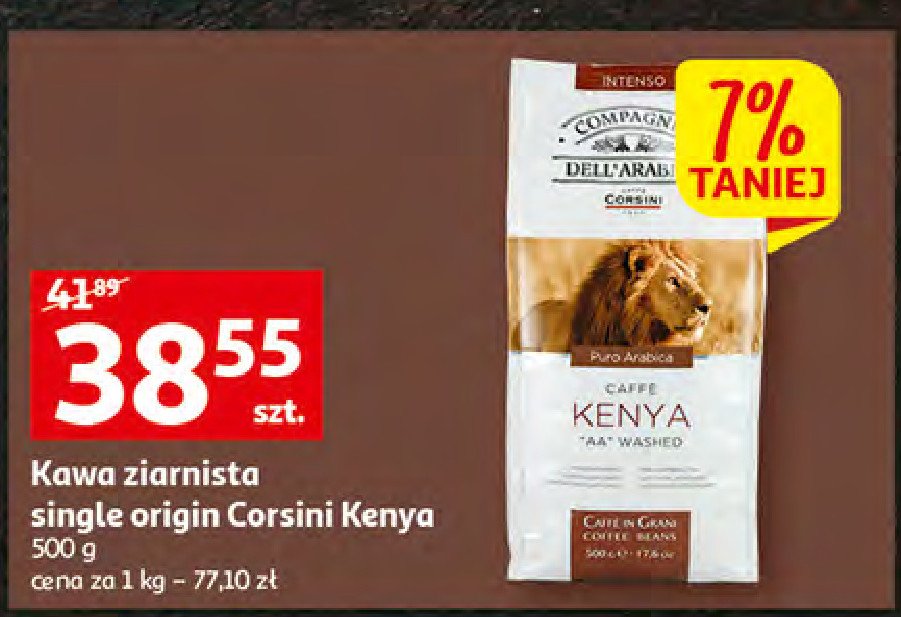 Kenya aa washed Caffe corsini arabica promocja