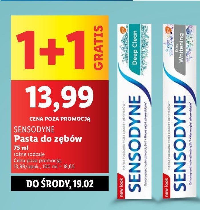 Pasta do zębów Sensodyne deep clean promocja