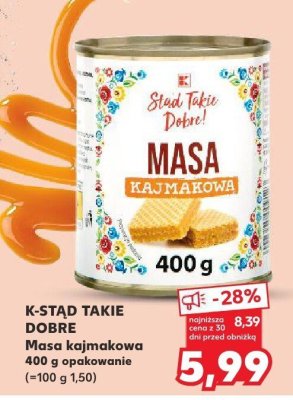 Masa kajmakowa K-STAD TAKIE DOBRE promocja w Kaufland