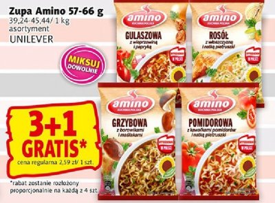 Zupa Amino 57-66 g UNILEVER promocja w Prim Market