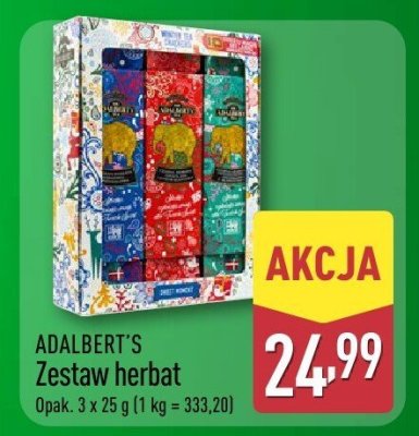 Herbata ADALBERT'S Zestaw herbat promocja w Aldi