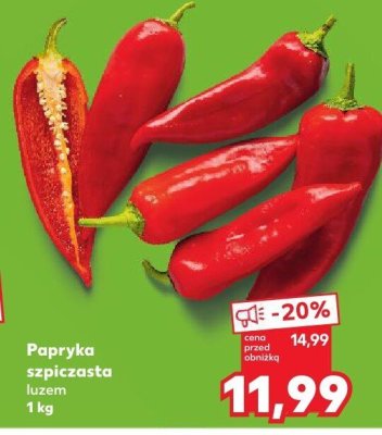 Papryka szpiczasta luzem promocja w Kaufland