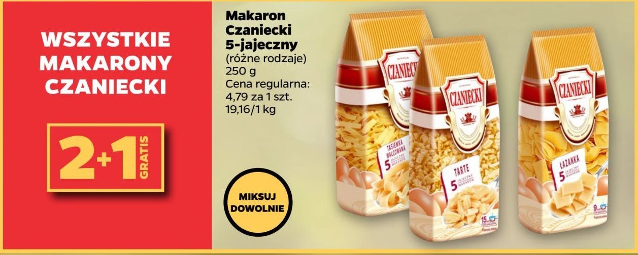 Makaron 5-jajeczny tarte Czaniecki promocja