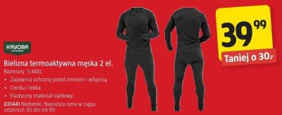 Bielizna termoaktywna męska 2 el. Kayoba promocja w Jula