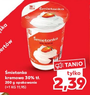 Śmietanka kremowa 30 % K-classic promocja