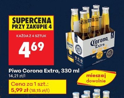 Piwo Corona Extra, 330 ml promocja w Biedronka