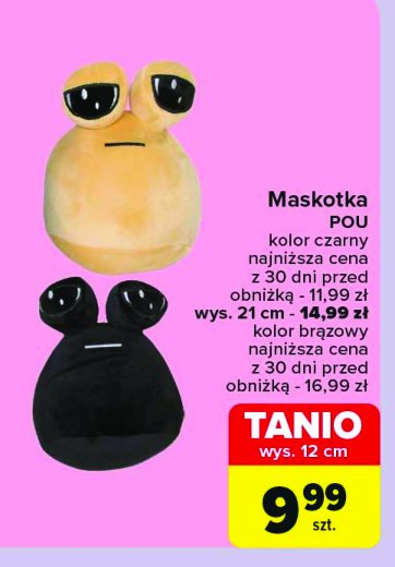 Maskotka pou 12 cm promocja