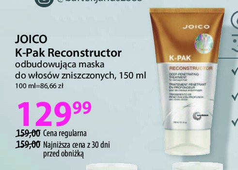 Maska do włosów Joico k-pak reconstructor promocja