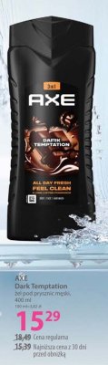Żel pod prysznic męski AXE Dark Temptation promocja w Hebe
