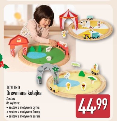 Drewniana kolejka promocja w Aldi