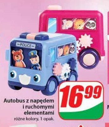 Autobusz nap臋dem i ruchomymi elementami promocja