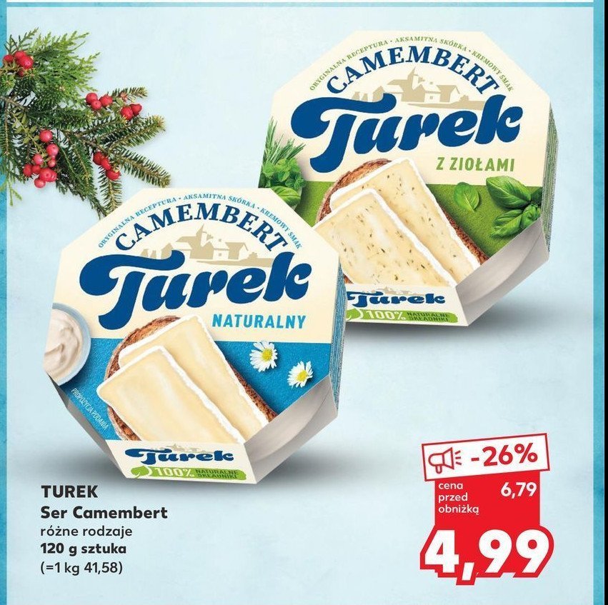 Camembert z ziołami TUREK Turek 123 promocja