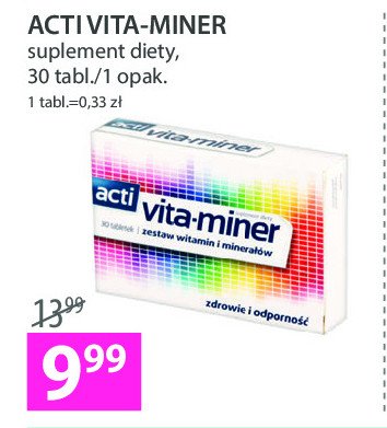 Tabletki Acti vita-miner promocja