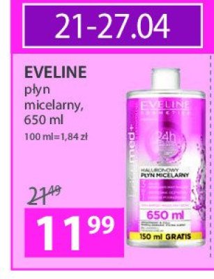 Płyn micelarny hialuronowy Eveline facemed+ promocja
