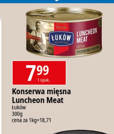 Luncheon meat extra Łuków promocja