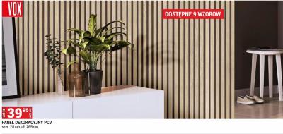 Panel dekoracyjny PCV VOX promocja w Merkury Market