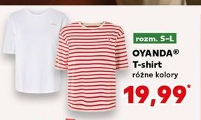 T-shirt damski s-l Oyanda promocja w Kaufland