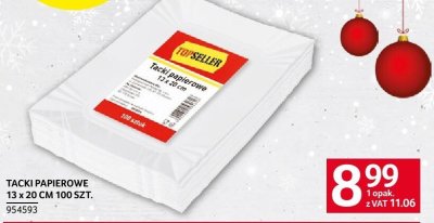 Tacki papierowe 13 x 20 cm 100 szt. promocja w Selgros