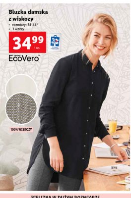 Bluzka damska z wiskozy 34-44 Ecovero promocja