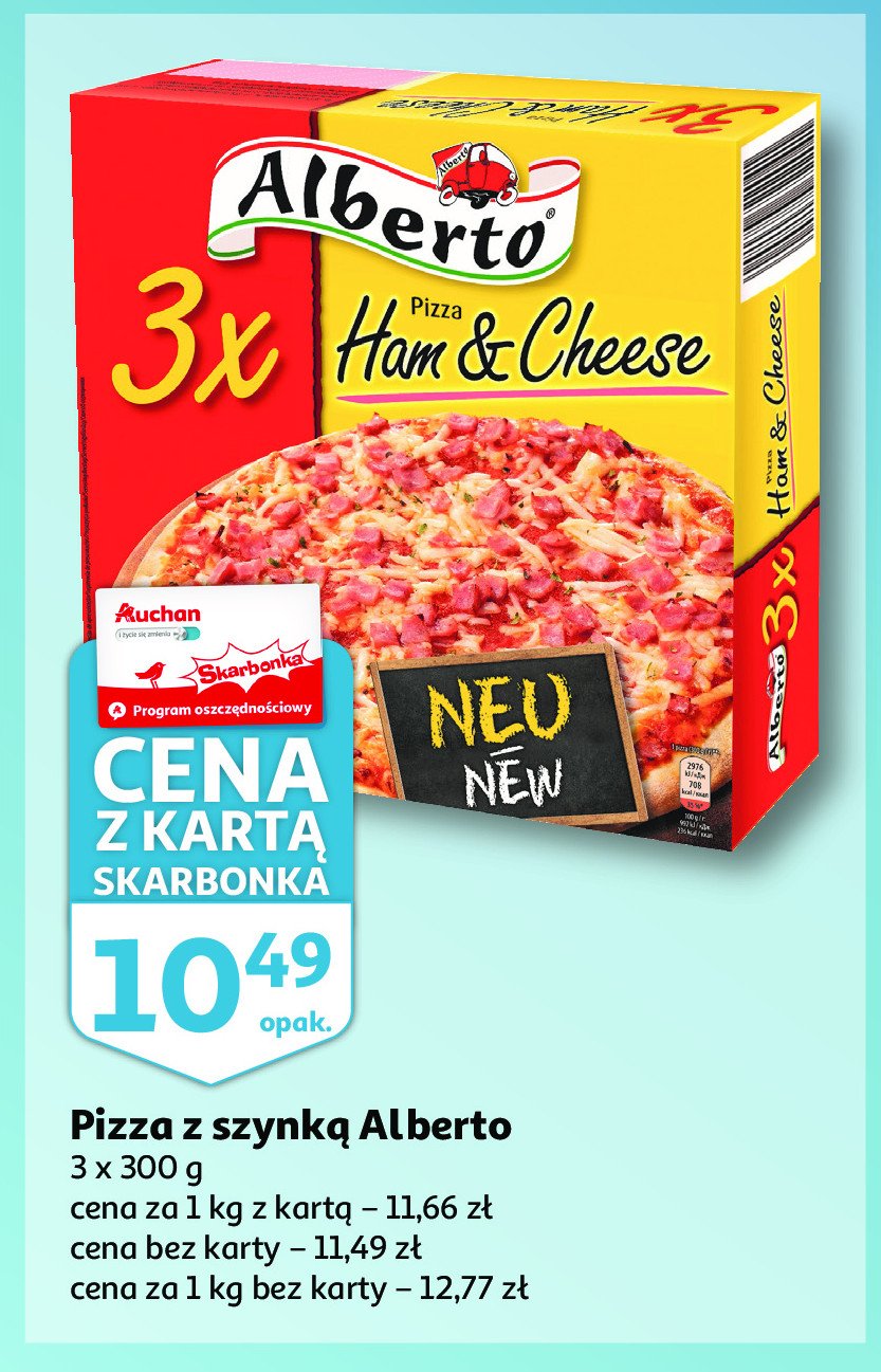 Pizza szynka & ser Alberto promocja
