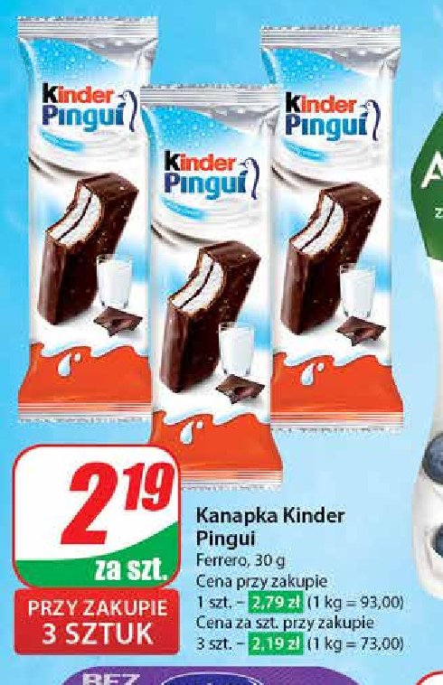 Baton kakaowy Kinder pingui promocja