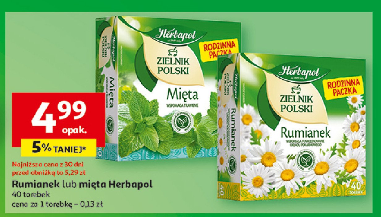 Herbatka mięta Herbapol zielnik polski promocja