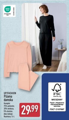 Piżama UP2FASHION Piżama damska promocja w Aldi
