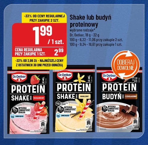 Budyń proteinowy czekoladowy Dr. oetker promocja