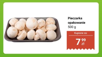 Pieczarka opakowanie promocja w Biedronka