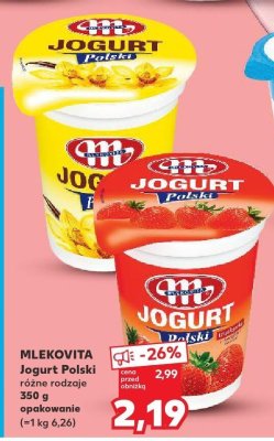 Jogurt Polski różne rodzaje promocja w Kaufland