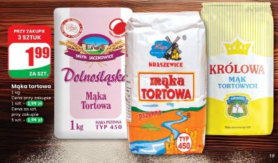 Mąka tortowa typ 450 promocja w Dino